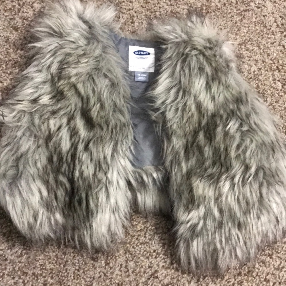 Kids faux fur vest